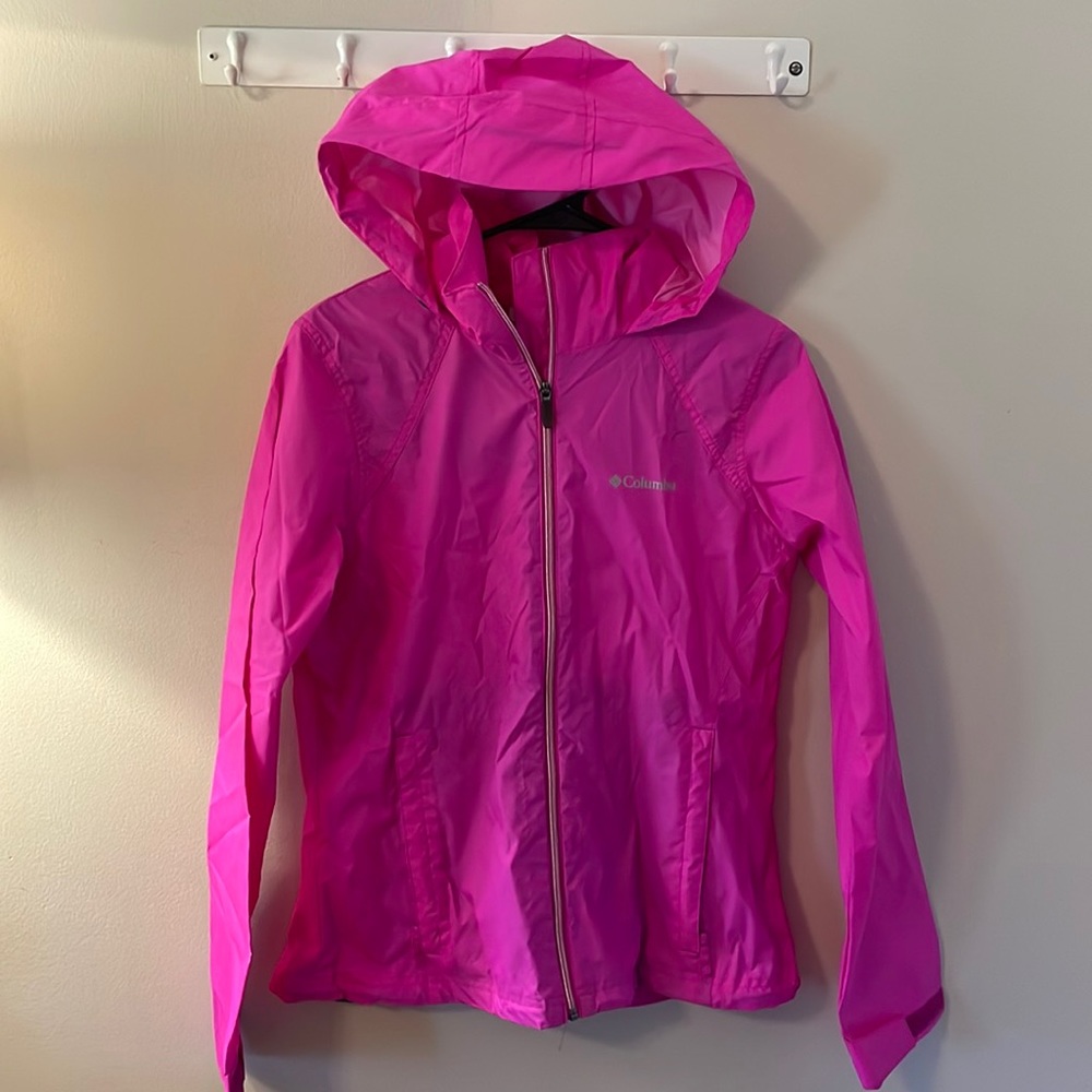 Hot Pink Columbia Rain Coat